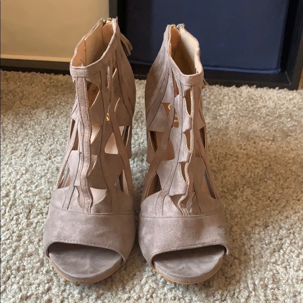 Brown Suede Heels - Women’s Size 9.5